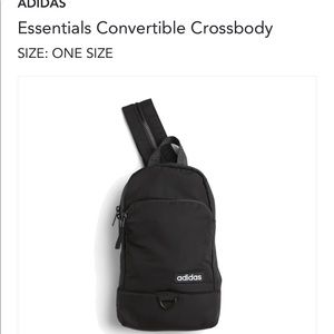 adidas Women's Essential Convertible Crossbody Bag black